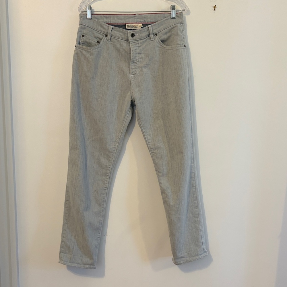 Raleigh Denim Men’s Gray Straight-Leg Jeans, size 32